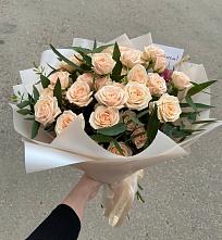 Букет Кремовые розы Латте в Глотовке