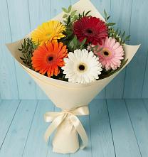 Букет цветов из:  Герберы #REPLACE_PRED# Глотовке