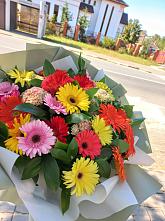 Букет цветов из:  Герберы #REPLACE_PRED# Глотовке