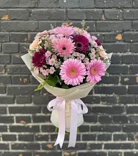 Букет цветов из:  Герберы и Хризантемы в Глотовке