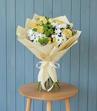 Букет цветов из:  Хризантемы и Розы в Глотовке