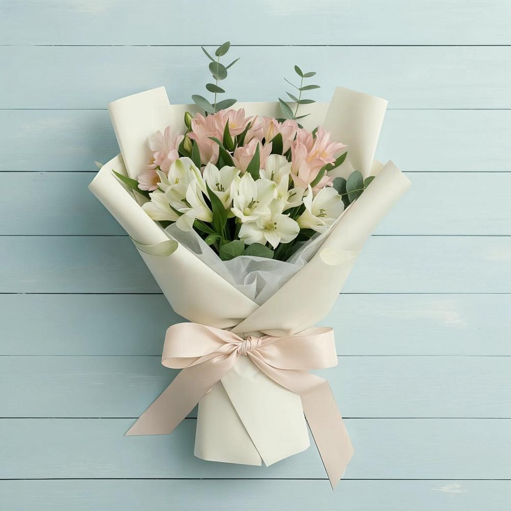 Букет цветов из: Альстромерии в Глотовке