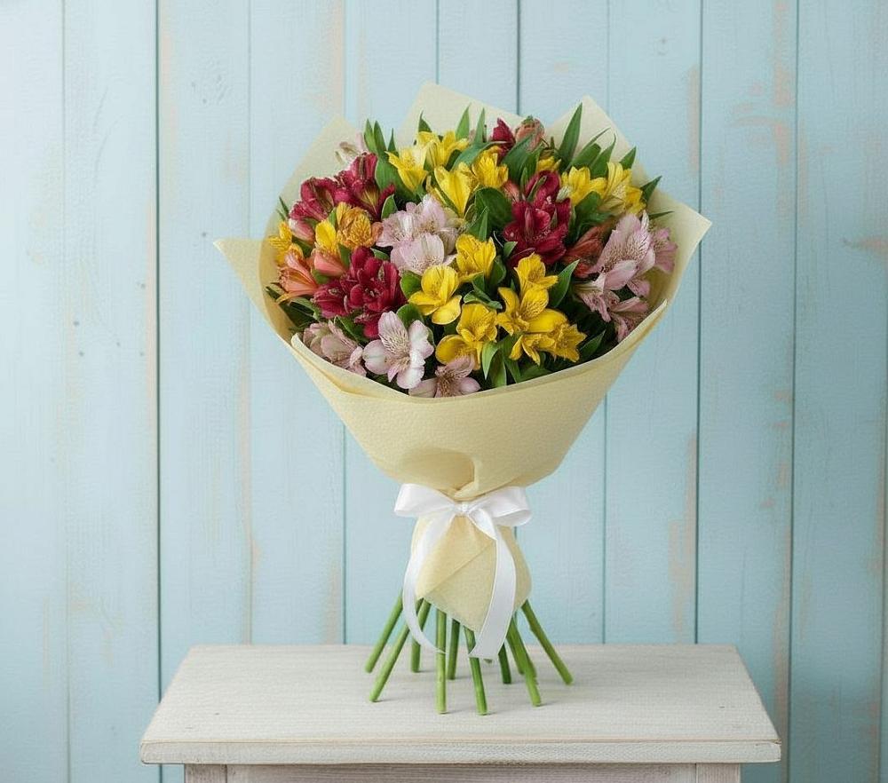 Букет цветов из: Альстромерии в Глотовке