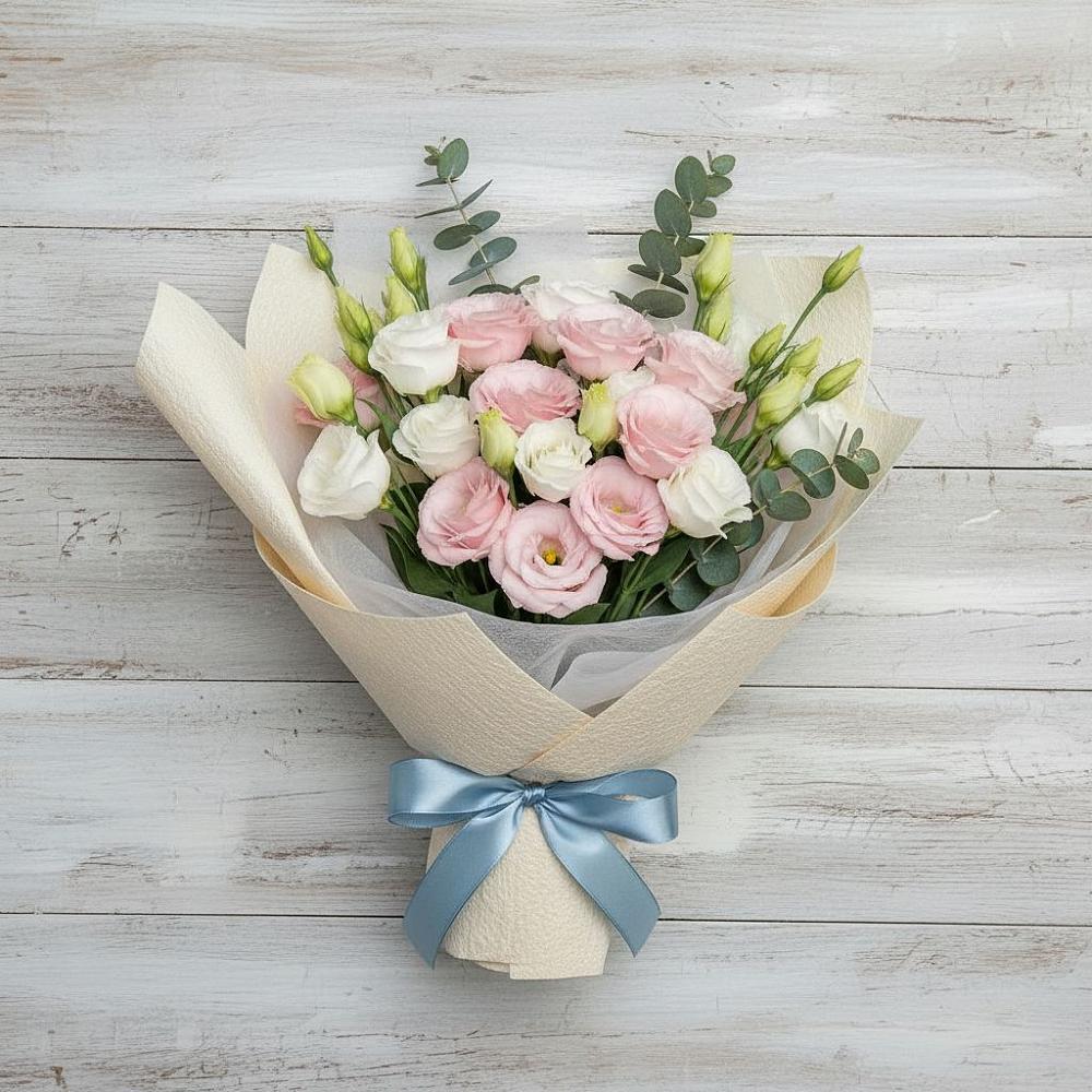 Букет цветов из: Лизиантусы в Глотовке